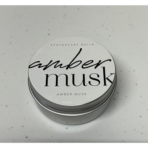 Zodax Apothecary Guild Amber Musk Tin Candle 2.9oz NEW / 24 hour burn time - Picture 2 of 6
